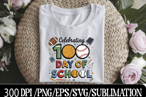 100 Days of School SVG: A Versatile Graphic Design Asset for T-Shirt Designs