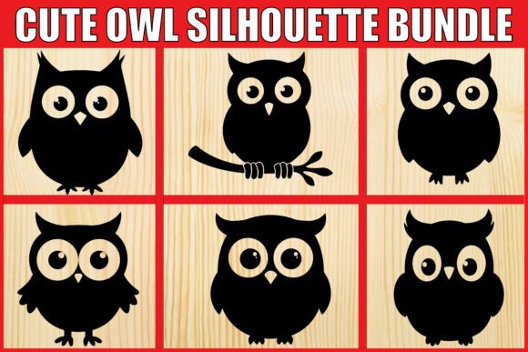 Cute Owl Silhouette SVG Bundle: Graphics for Creative Publishing