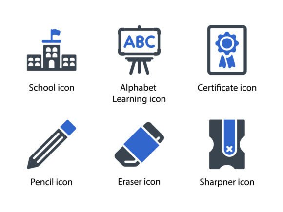 Education Icon Set 2: A Versatile Graphic Design Asset for Digital Sellers