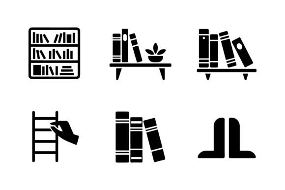 Education Study Book Icon Set EPS: A Designer’s Take on a Classic Graphic Design Asset