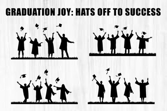 Graduation Celebration Silhouettes Graphics & Crafts