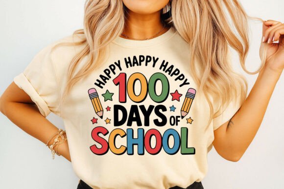 Happy 100 Days of School Celebration Embroidery Design Review