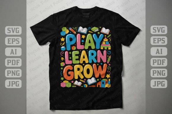 Play Learn Grow Kids Graphic: A Brand Designer’s Take on T-Shirt and Packaging Use