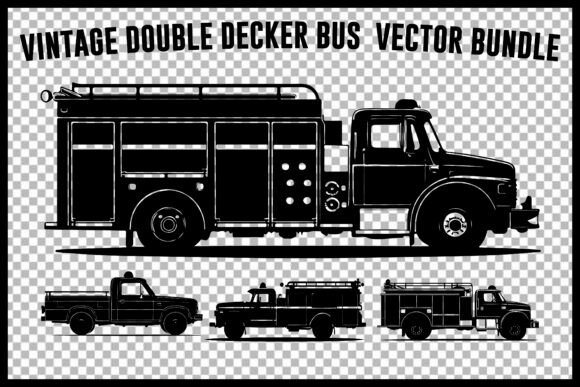 Vintage School Bus Vector Bundle for Crafts and Graphics